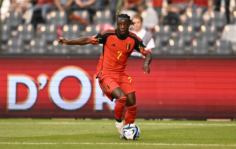Jeremy Doku na seleção Belga